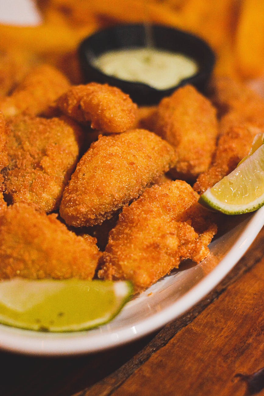 close up shot of fried fish