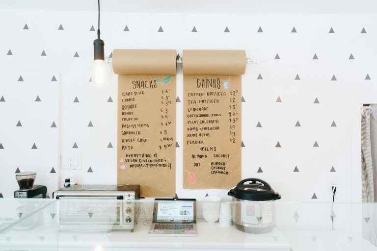 simple menu board